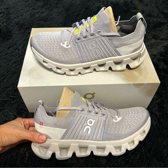 ON CLOUDSWIFT Lilac Wolf running athletic training lace up shoes sneakers sz8 - Picture 8 of 8